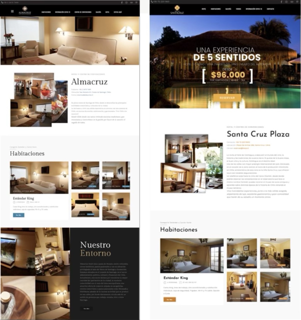 Sitio y check-in de Grupo Almacruz